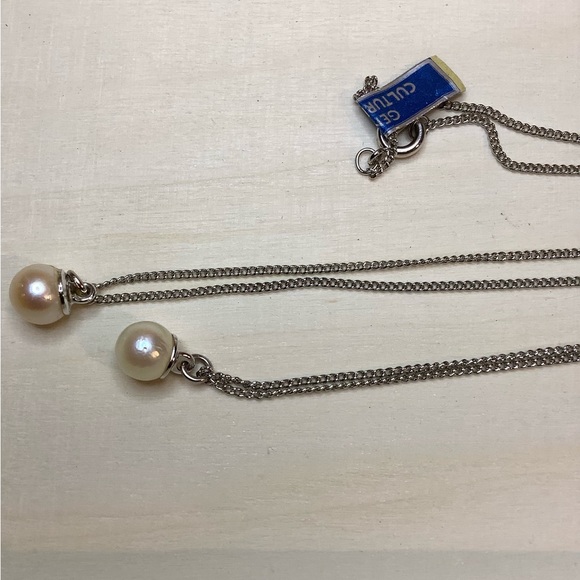 NEW vintage genuine cultured pearl necklace - Picture 3 of 6